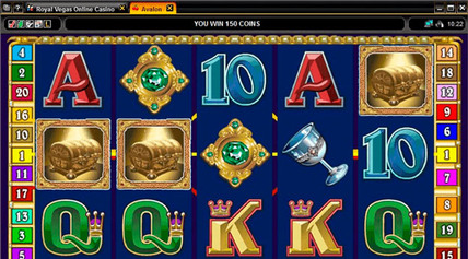 Royalvegas - Avalon Slot View screen-shot on mobile